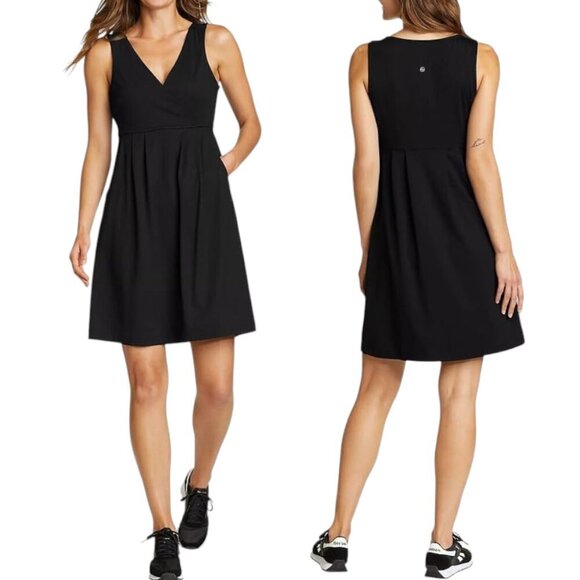 Eddie Bauer Dresses & Skirts - Eddie Bauer Aster Crossover Sleeveless Dress - Black - M